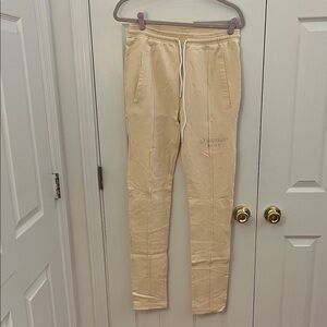 Cream Unisex Pants